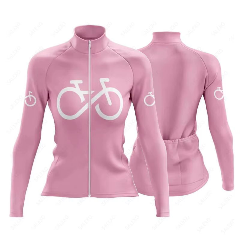 Maillot de cyclisme à manches longues pour femmes