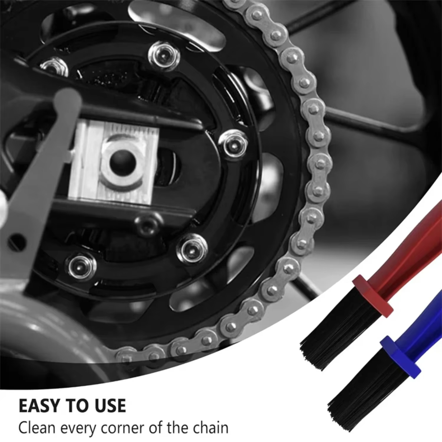 Brosse de nettoyage pour moto