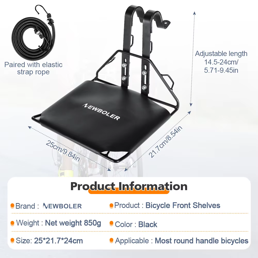 NEWBOLER vélo avant support sacoches sac bagages étagère