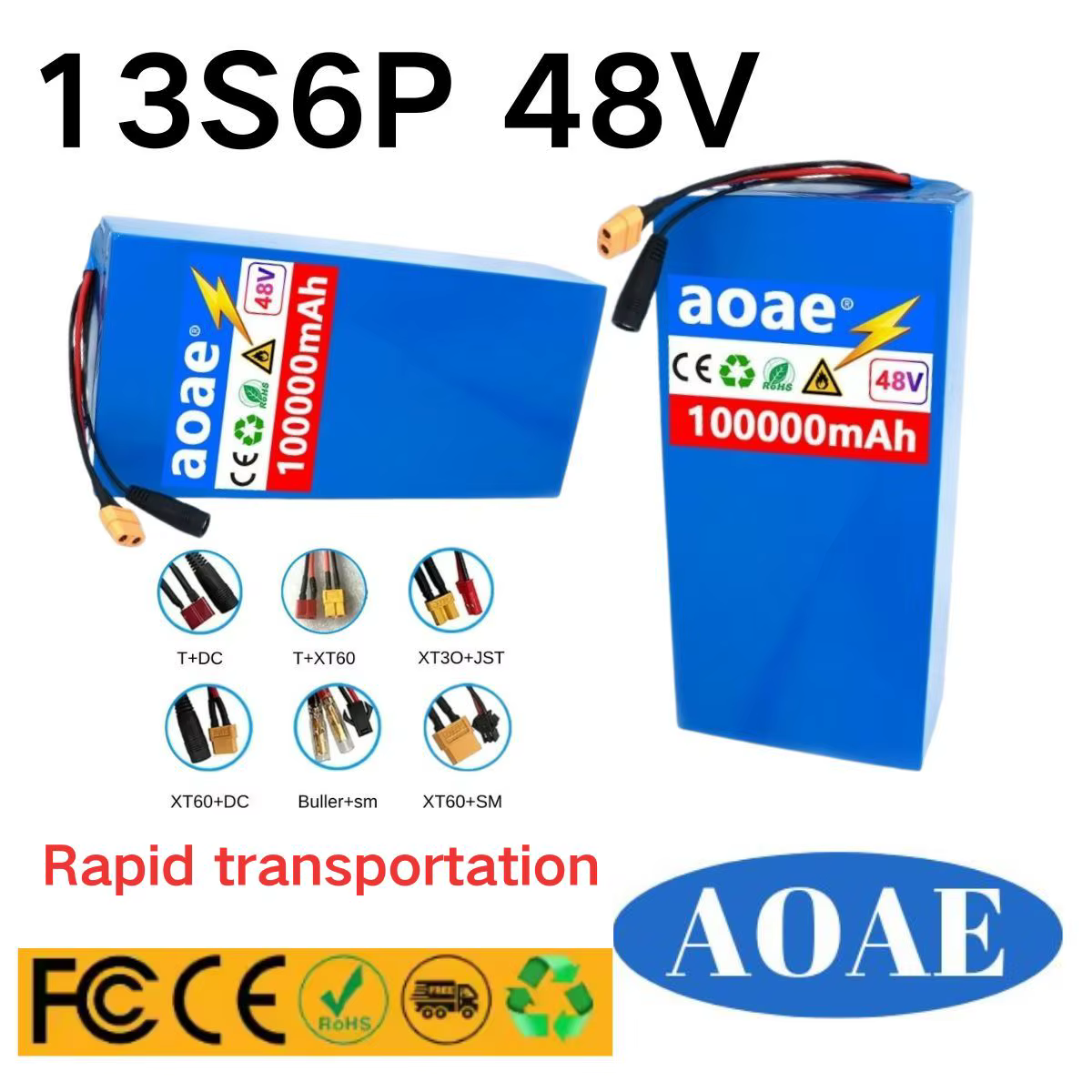 Nouvelle batterie au lithium 48V 100Ah 13s6p