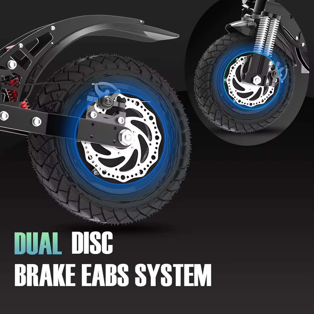 Trottinette électrique avec batterie Li-ion 20AH, moteur double 3200W, pneus tout-terrain de 10 pouces, patinete eléctrico, vitesse de 80 km/h
