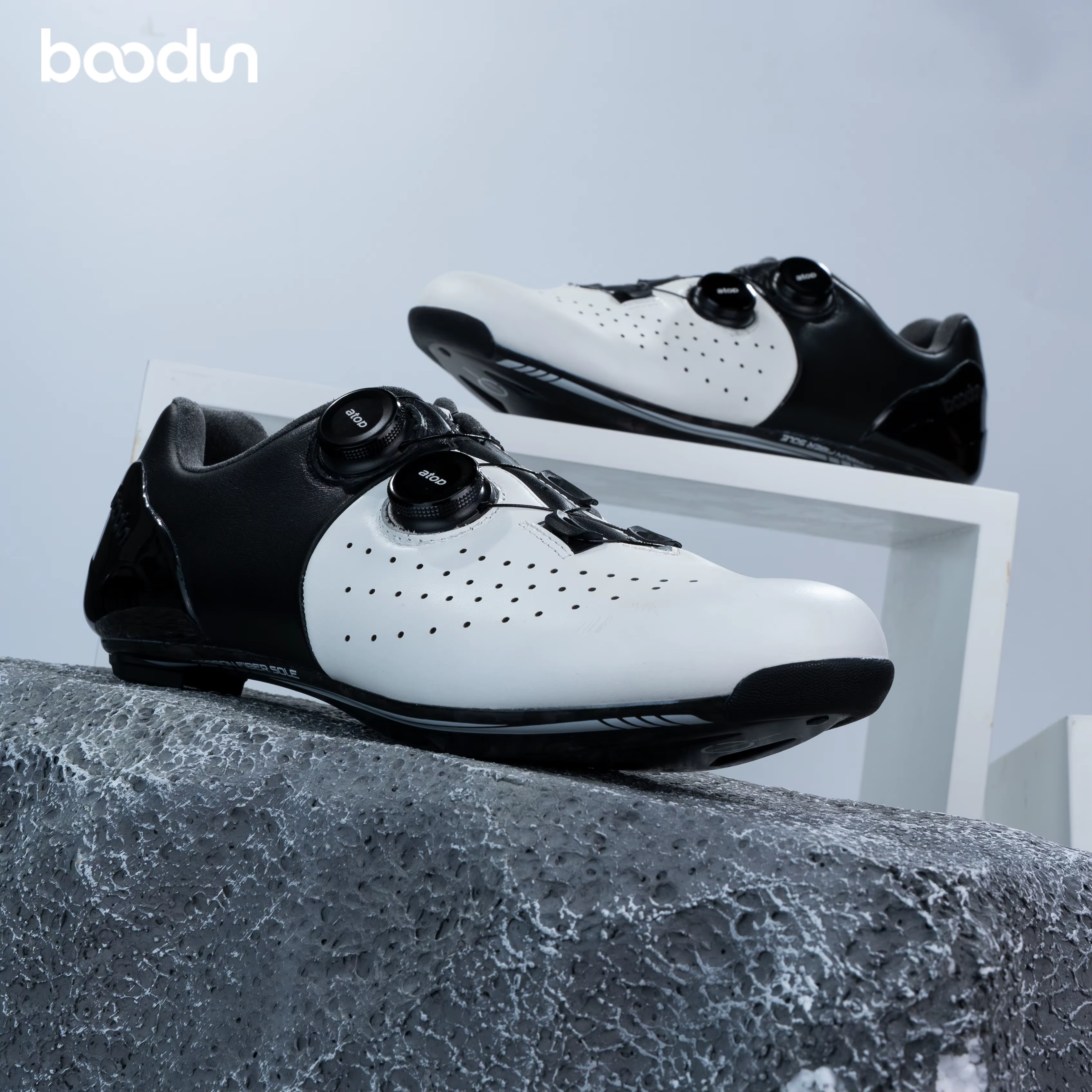 Chaussures de cyclisme sur route respirantes pour hommes