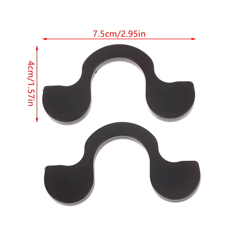 1 paire de supports universels antidérapants en caoutchouc pour moto et vélo