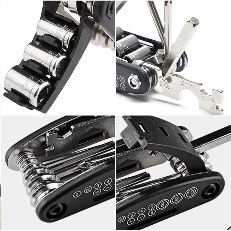 Kits d'outils de réparation de vélo 16 en 1