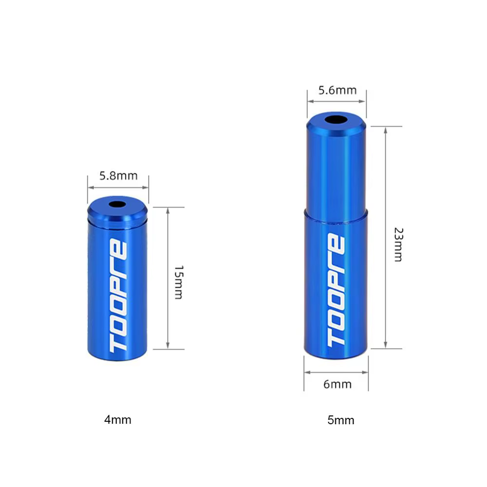 Embouts de câble de vélo et VTT, capuchon de ligne, 4mm/5mm