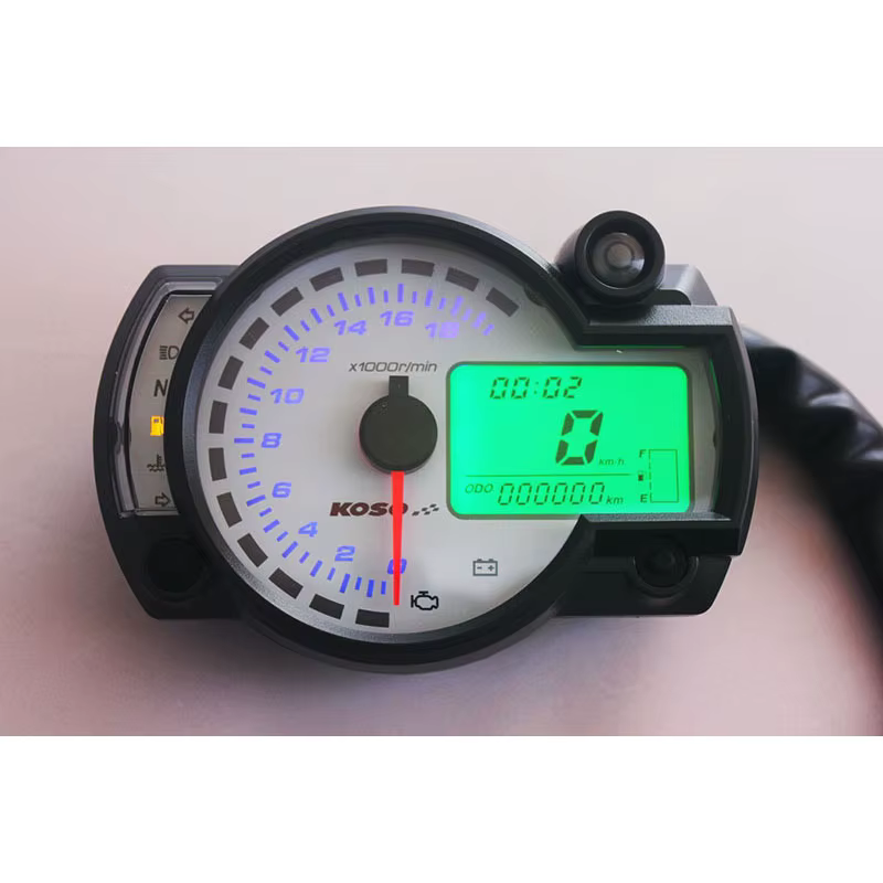KObuc18000-Compteur de Vitesse Numérique LCD Pliable pour Moto