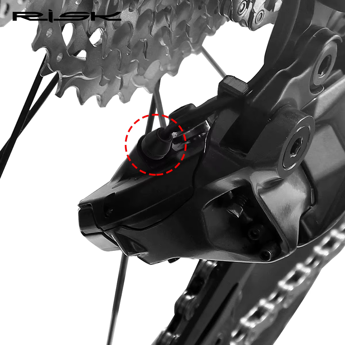 2 pièces risque vélo de route Di2 arrière décodeur changement e-tube fil électrique étanche manchon en caoutchouc bouchon de protection anti-poussière protecteur