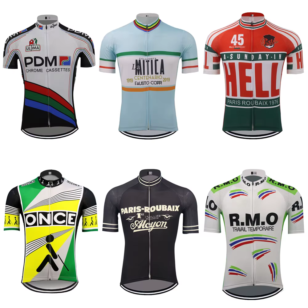 Maillot de cyclisme classique pour hommes