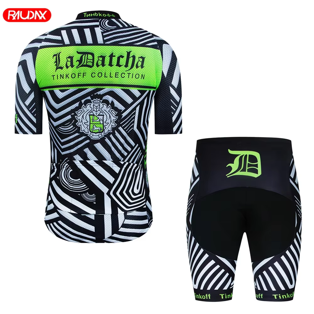 Tinkoff-Ensemble de maillot de cyclisme Saxo Bank, anti-UV, respirant, course, sport, vélo, vêtements de cyclisme, été, 2025