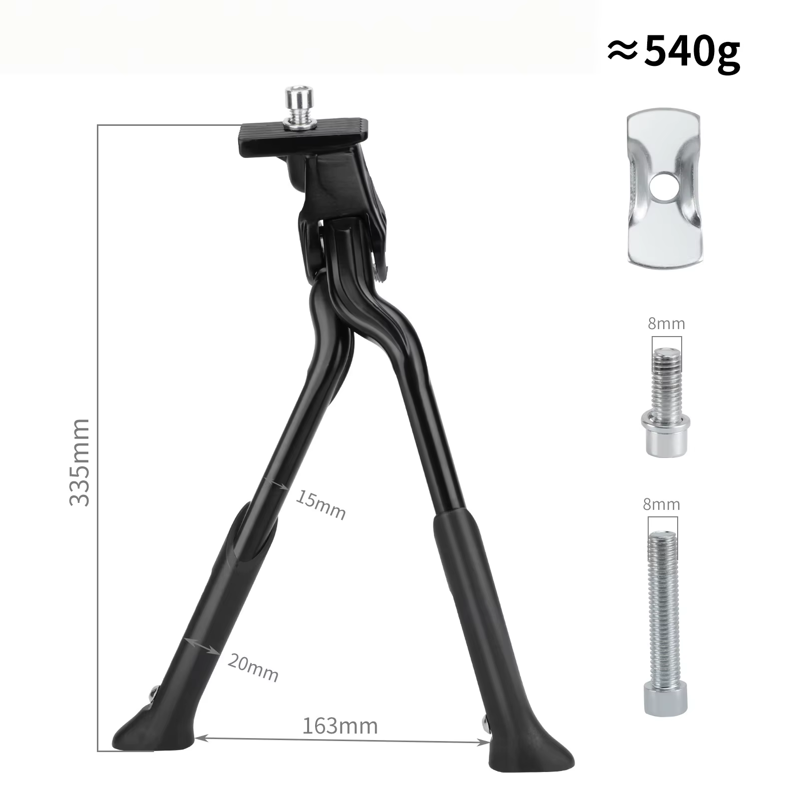 Béquille de vélo réglable pour vélos