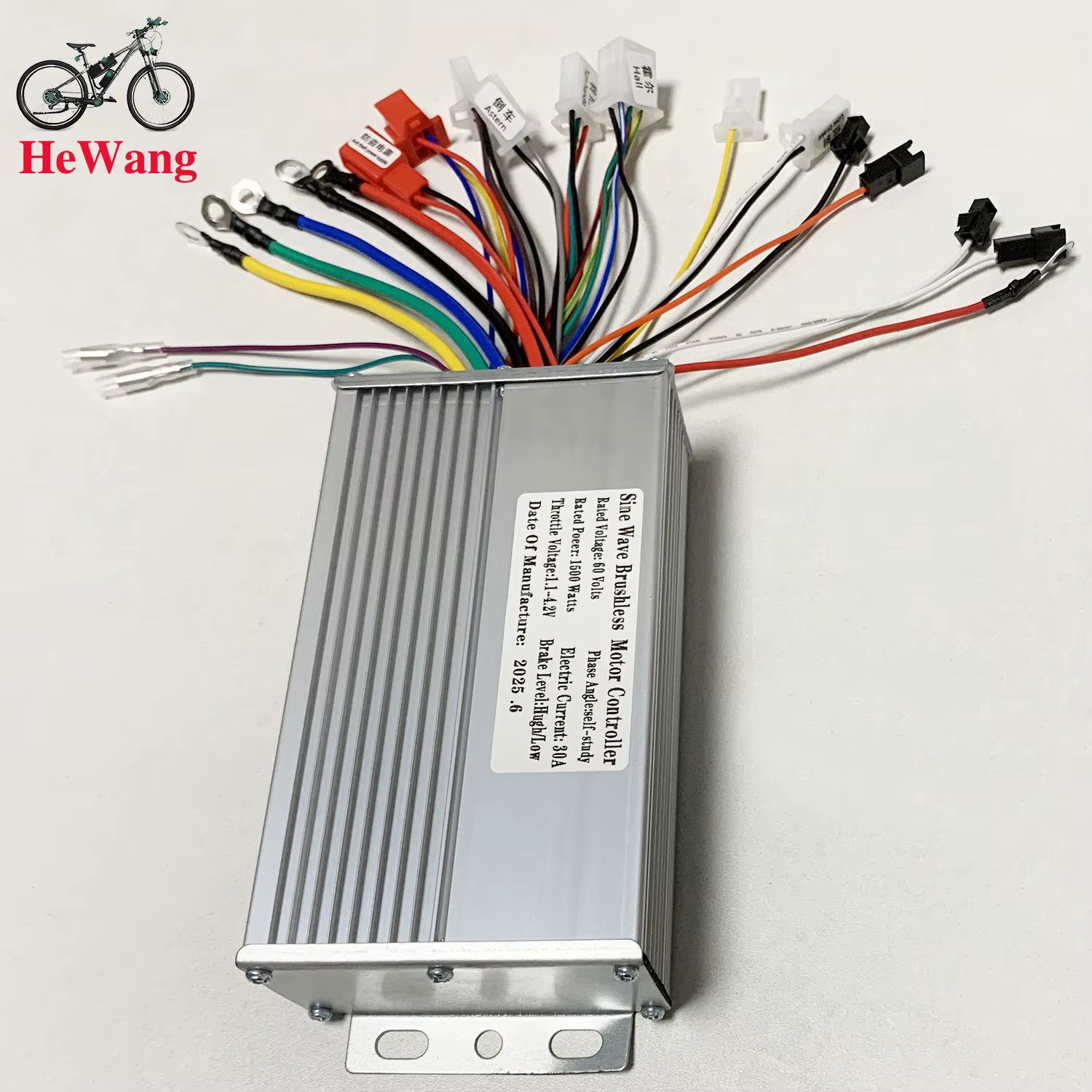 Contrôleur d'onde sinusoïdale 48V 52V 60V 64V 72V Ebike 1000W 1500W