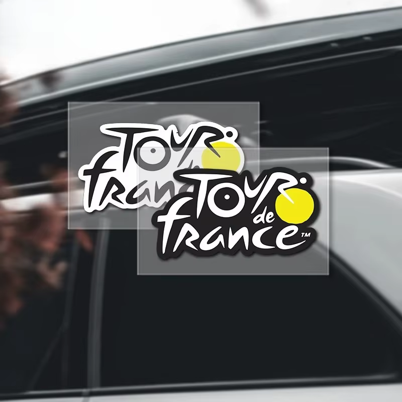 Autocollant logo Tour de France pour vélo de route et VTT, imperméable, casque personnalisé
