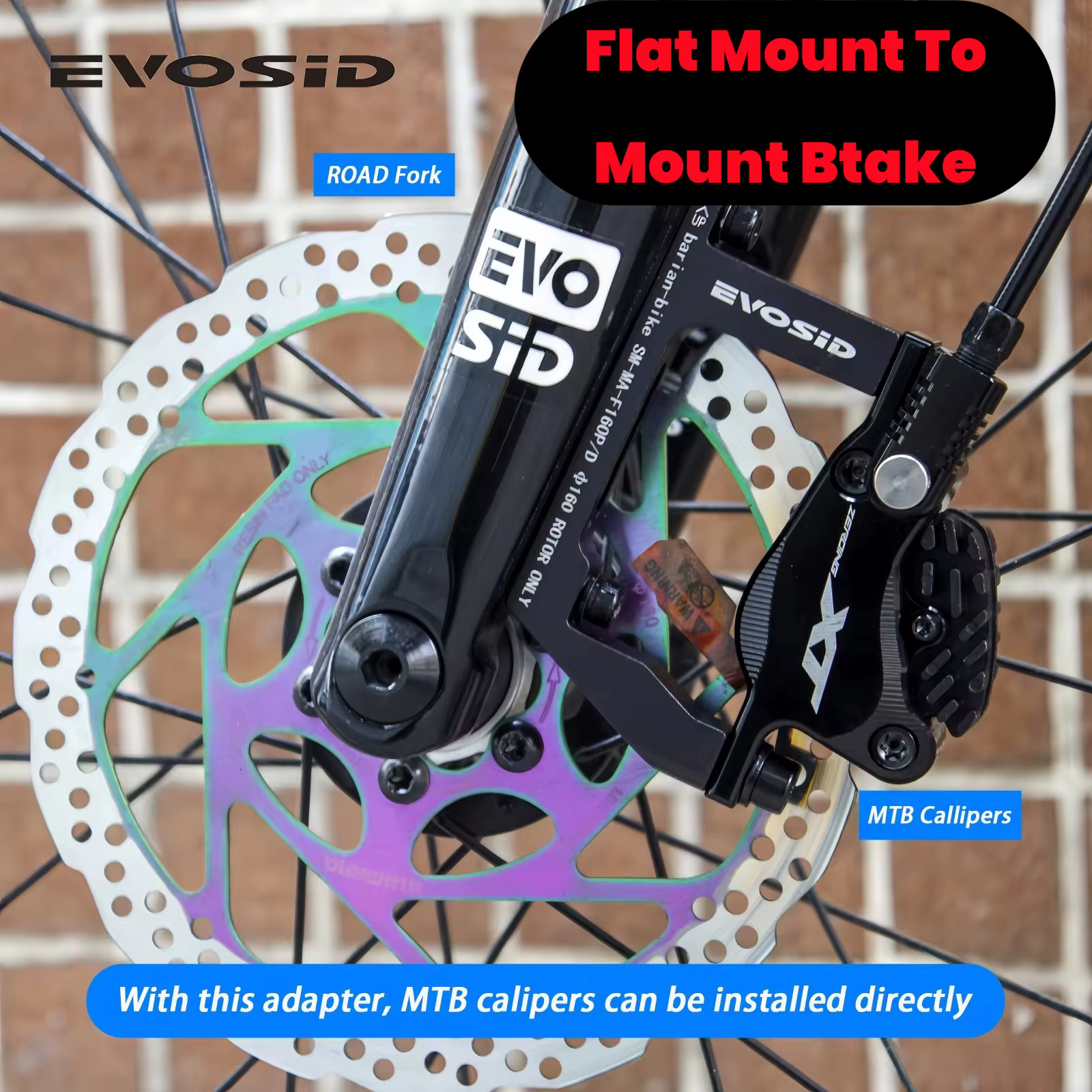 EVOSID – adaptateur de frein à montage plat pour vélo de gravier