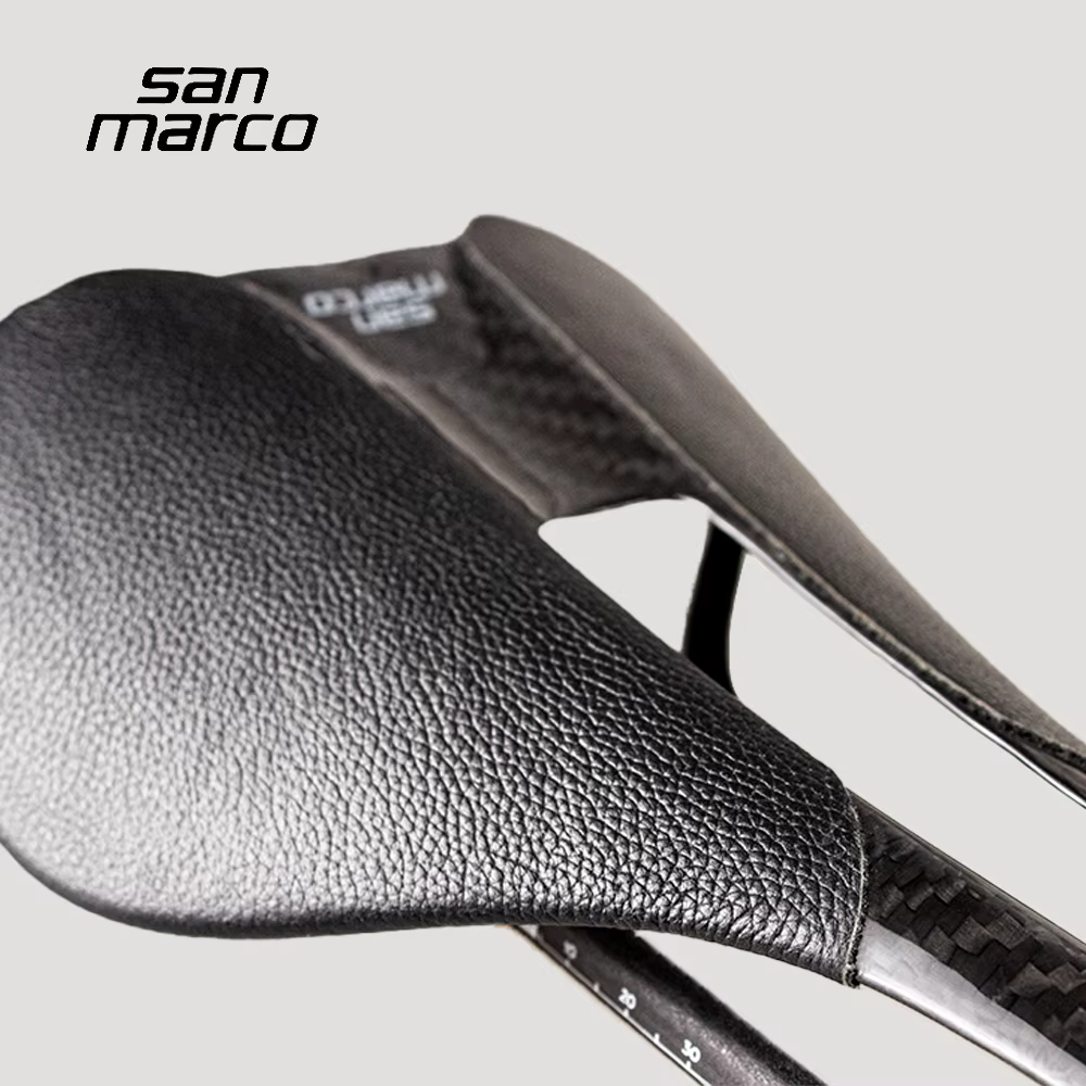 Selle de vélo de route en carbone intégral San Marco ultralégère