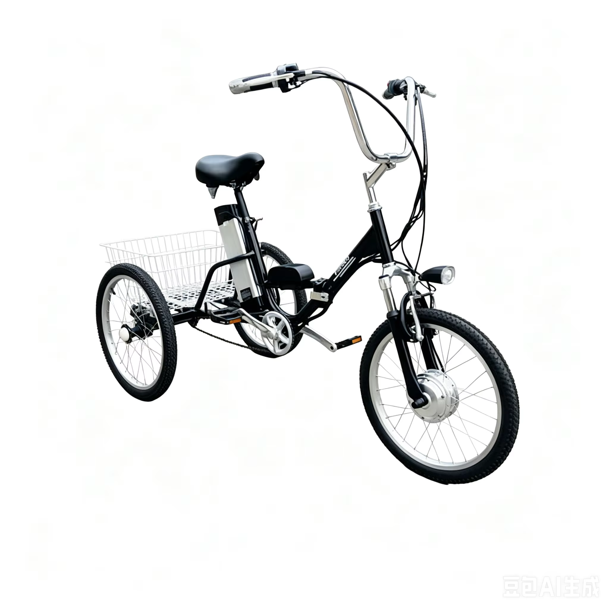 Vélo électrique pliable pour adultes de 20 pouces à 3 roues