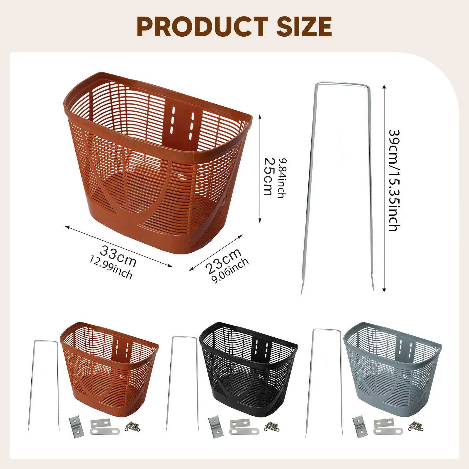 Panier de vélo avant, porte-bagages