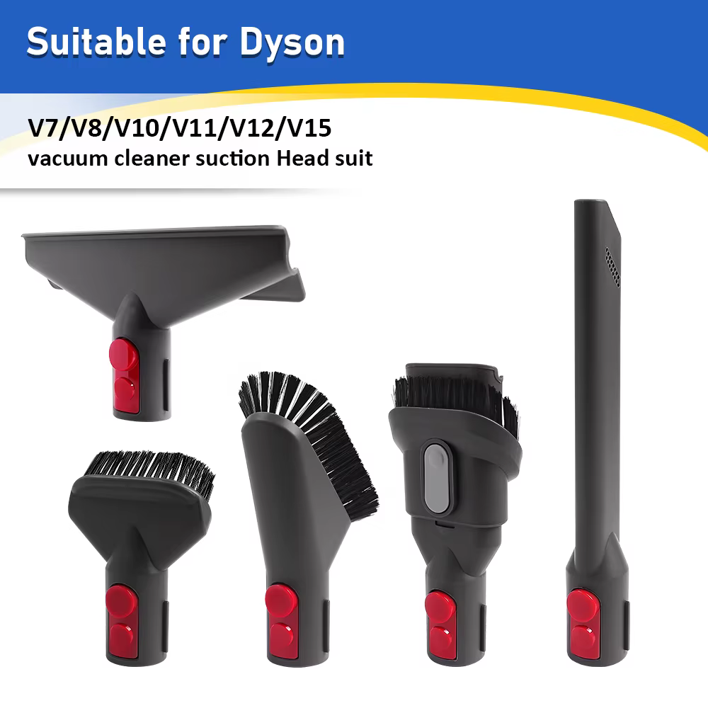 Accessoires pour aspirateur Dyson V6 V7 V8 V10 V11 V12 V15 : brosse à rouleau souple, brosse pour sol, couvercle de bac à poussière, filtre de remplacement