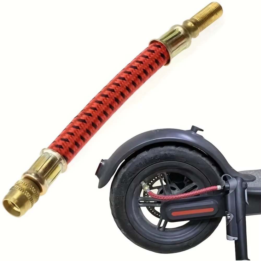 1 tube d'extension pratique pour gonflage de pneus de trottinette électrique