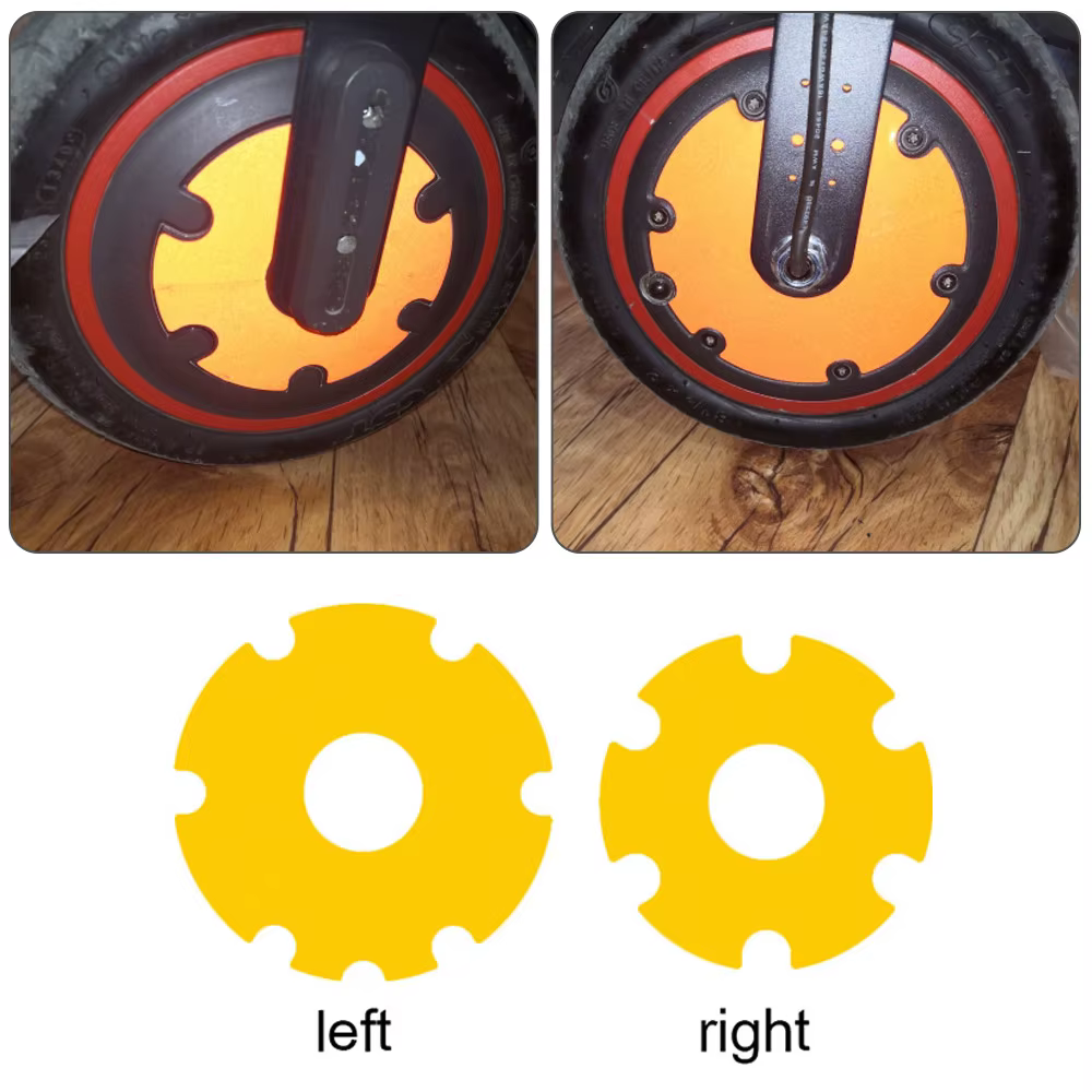 Autocollant de roue avant de Scooters