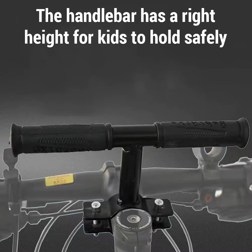 Sièges de vélo montés à l'avant avec guidon et pédales pour enfants