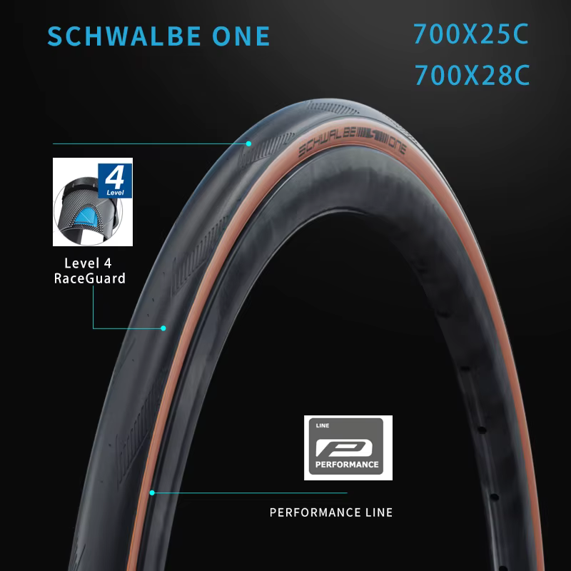 Pneu de vélo pliable Schwalbe ONE 700x25C 28C pour vélo de route 700C