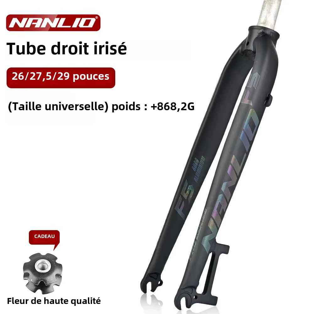 NANLIO F5 fourche de vélo 26/27.5/29 pouces en alliage d'aluminium