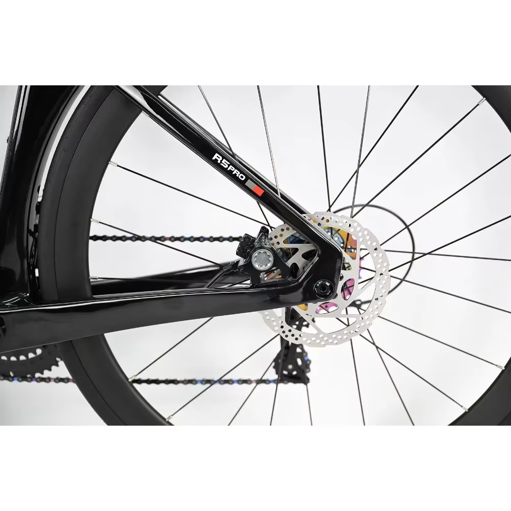 TWITTER R5pro Vélo de route en fibre de carbone 22/24 vitesses avec freins à disque hydrauliques disponibles en 7 tailles - 43.5/46/48/50/52/54/56