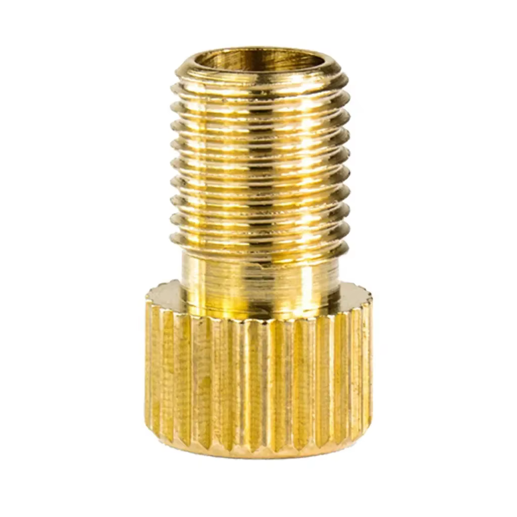 Adaptateur pour Valve VTT moto cyclisme gonflé se termine à Schrader petits accessoires de vélo à grande roue dorée