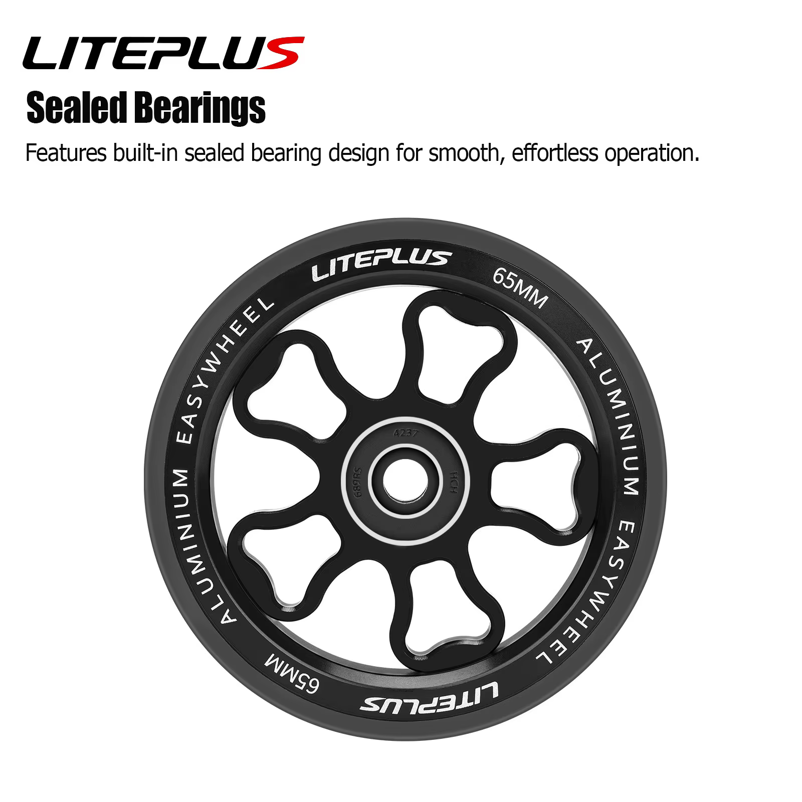 Roues pliantes LITEPLUS en alliage d'aluminium 70 mm pour vélo Brompton