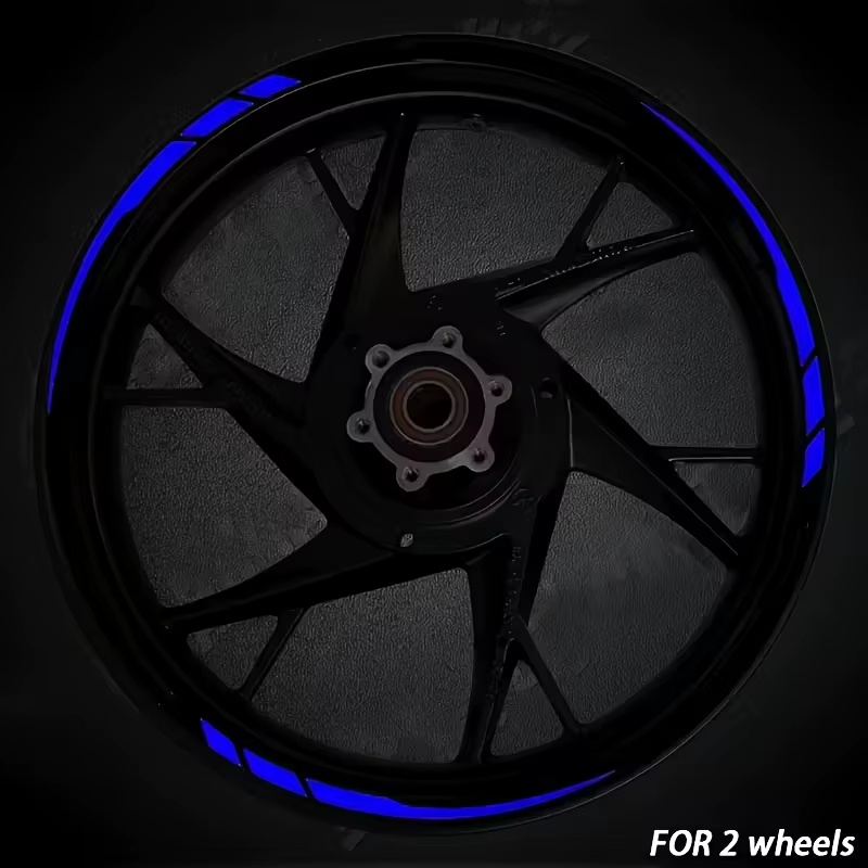 13 autocollants amovibles en vinyle pour roues de vélo, pour voiture et moto