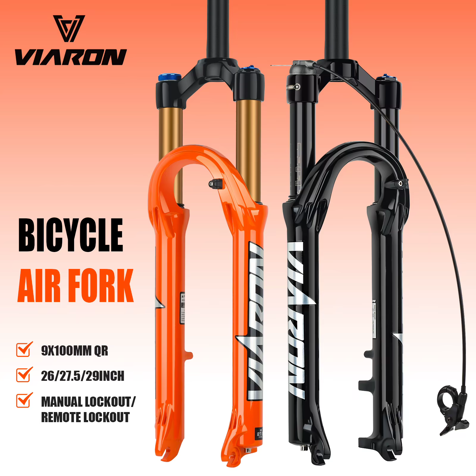 Fourche de vélo à suspension pneumatique
