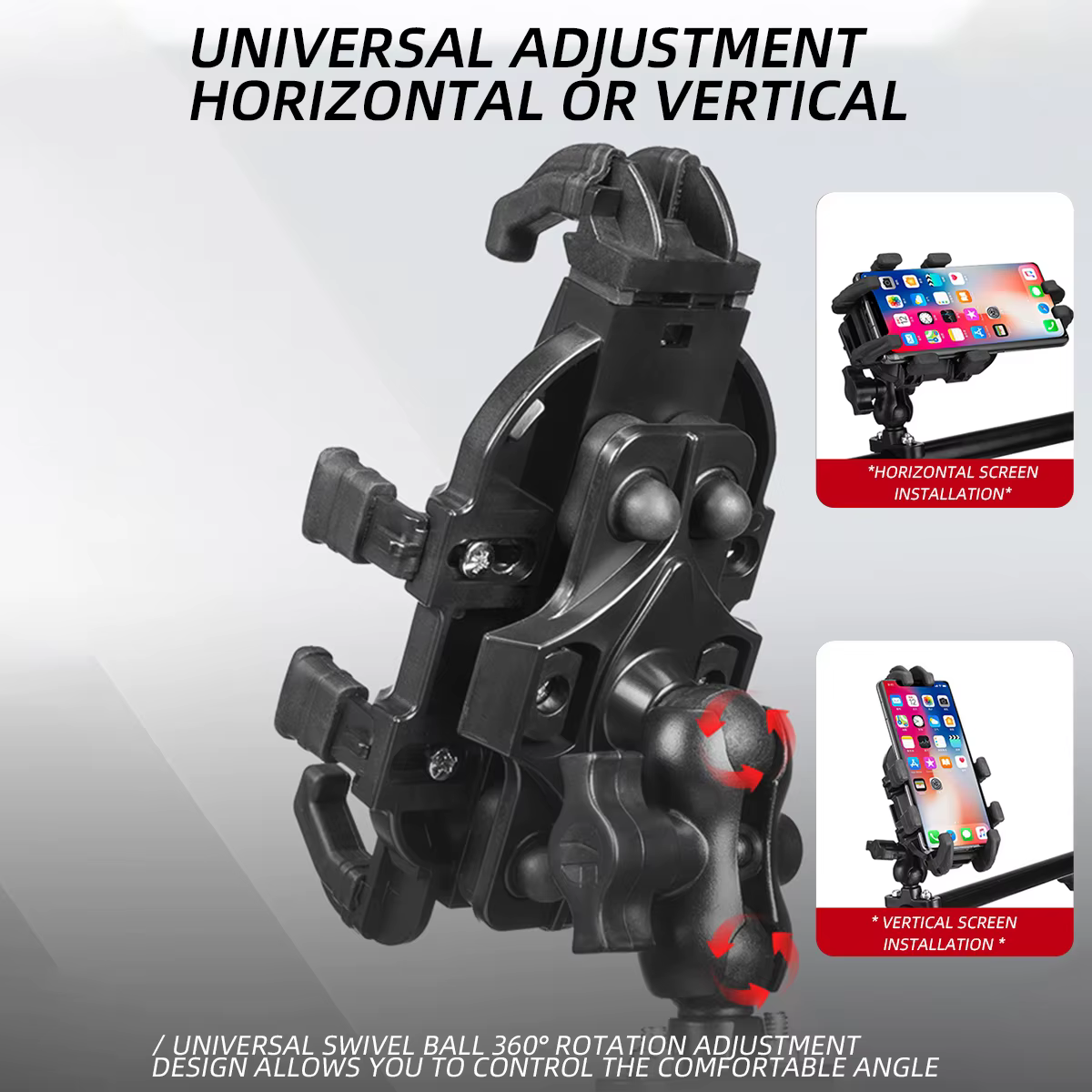 Support de téléphone à Absorption des chocs pour moto et vélo