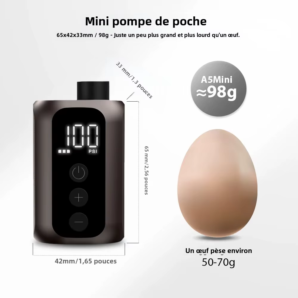 BSCOBBER A5mini pompe à Air Portable