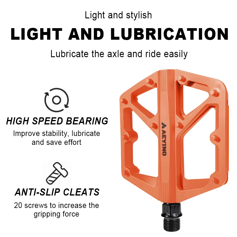 Pédales plates élargies AEYINO pour vélo