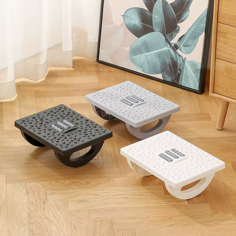 Repose-pieds ergonomique pour bureau, tabouret sous le bureau, hauteur réglable, repose-pieds confortable pour maison, bureau, poste de travail, canapé