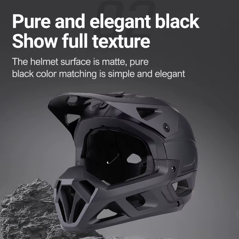 Horntour 2025 adulte VTT casque intégral moulé moto équitation sécurité vélo