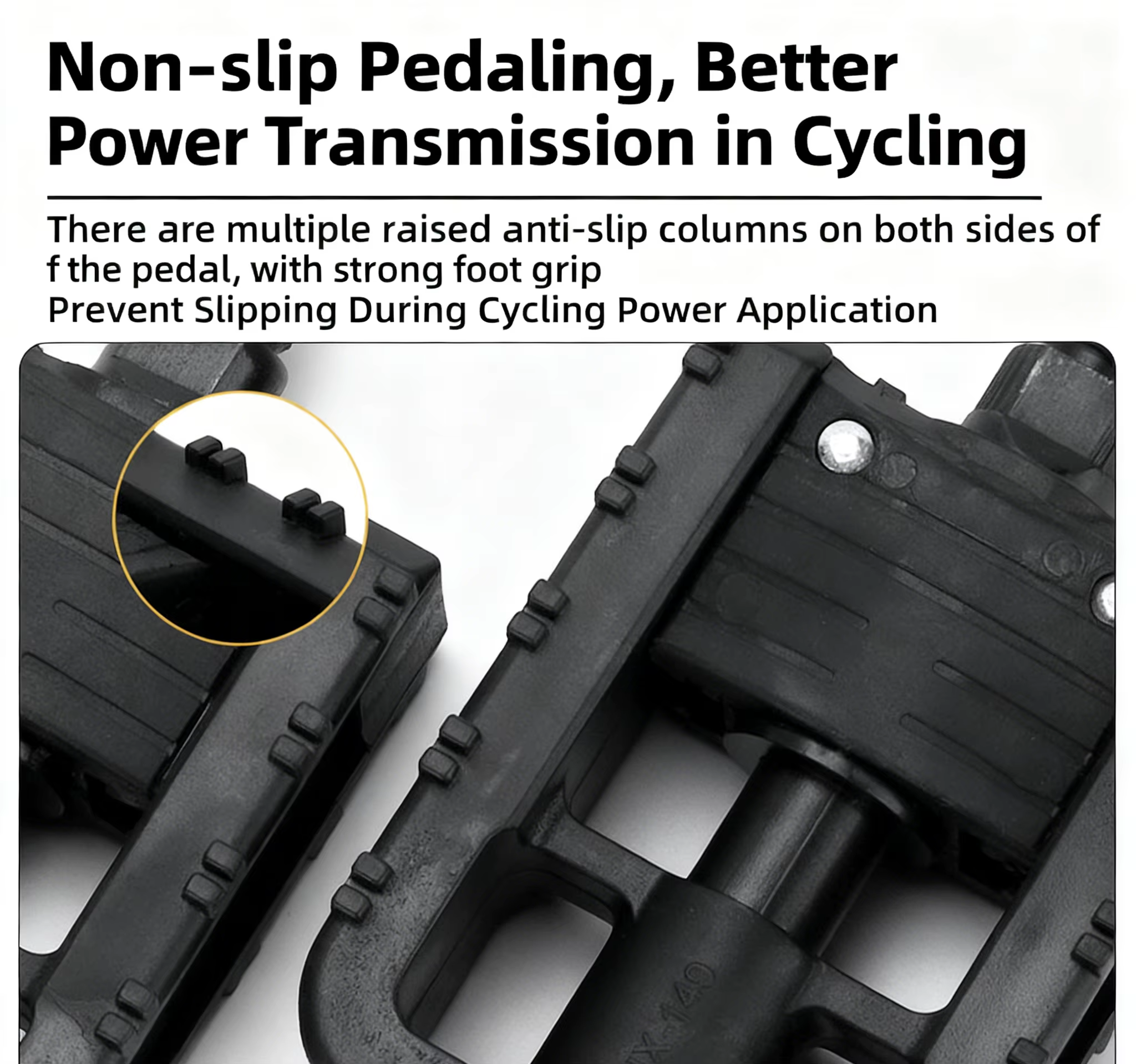 Pédales de plate-forme de vélo antidérapantes