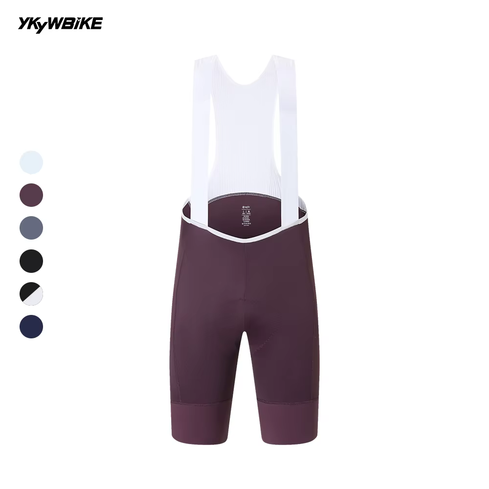 YKYWBIKE Cuissard de cyclisme pour homme avec bretelles MITI italiennes