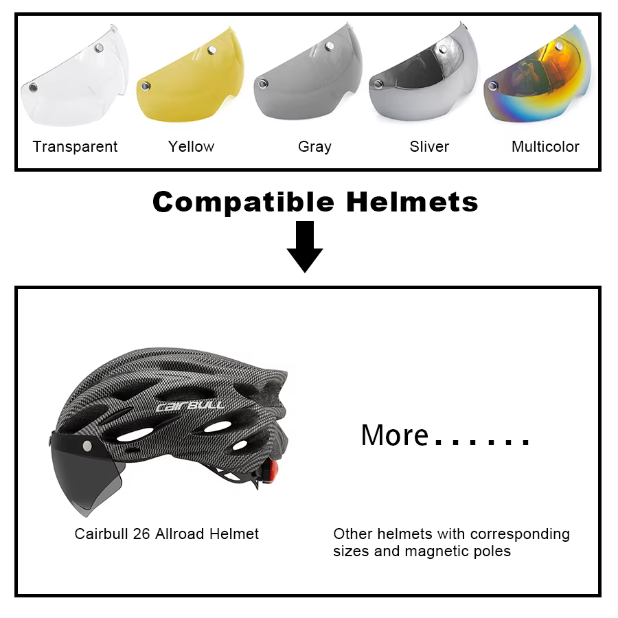 Visière de casque de vélo 95 mm