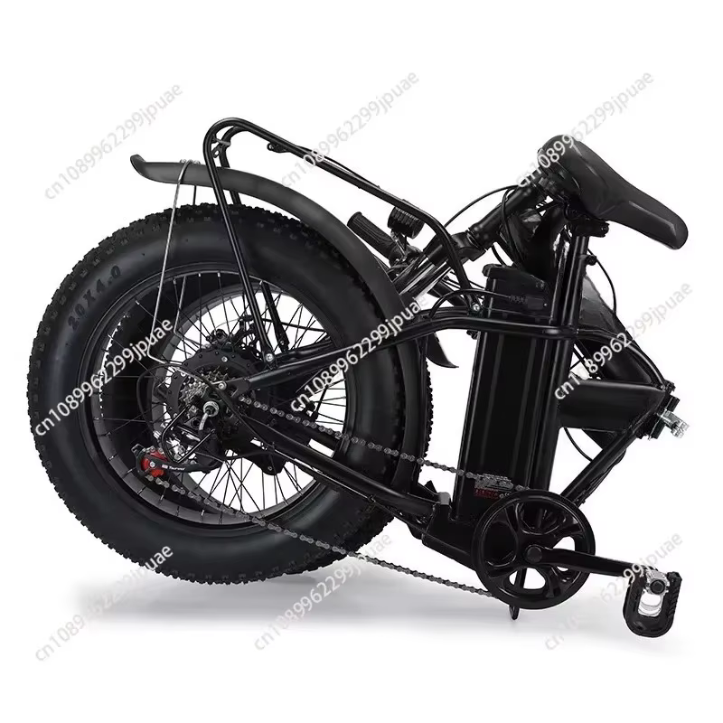Vélo électrique pliable hybride à pneus larges de 20 pouces