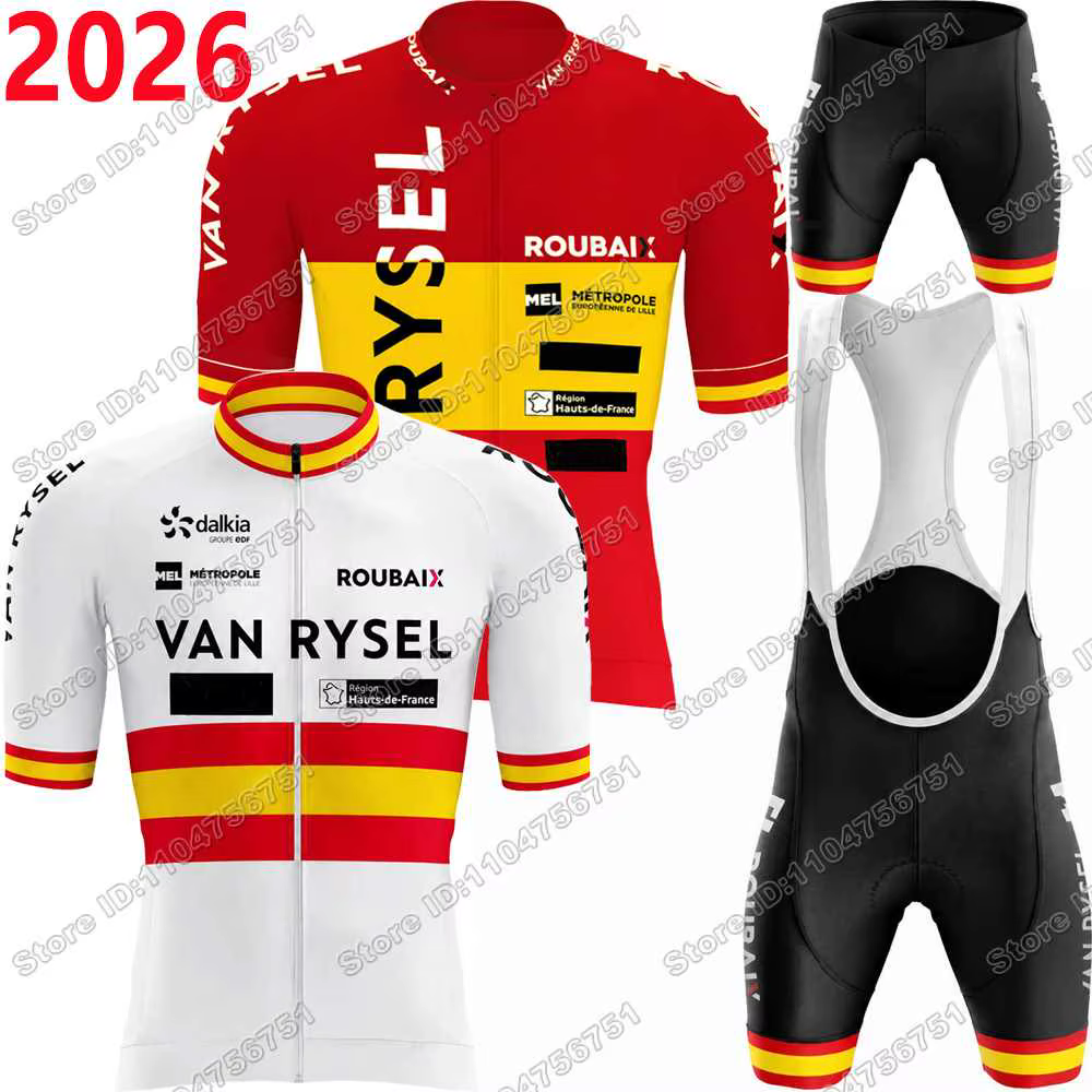 Maillot de Cyclisme Équipe Van-Rysel-Roubaix 2026 Espagne