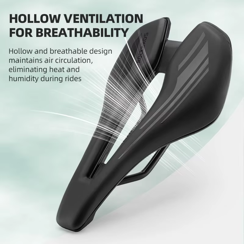 Selle de vélo creuse respirante confortable et antichoc