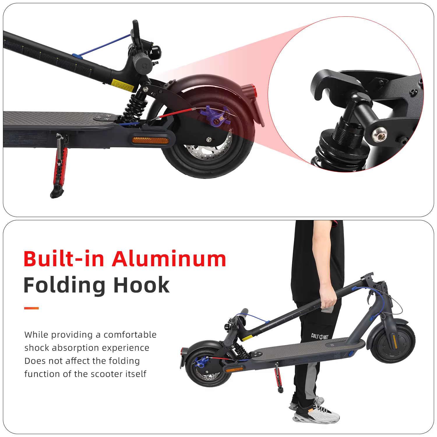Ulip-Ensemble de suspension arrière pour scooter électrique Xiaomi 3