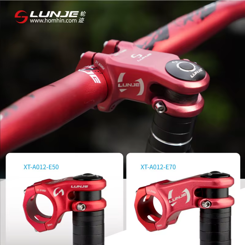 LUNJE 31 8 tige de VTT-15 degrés en alliage d'aluminium forgé