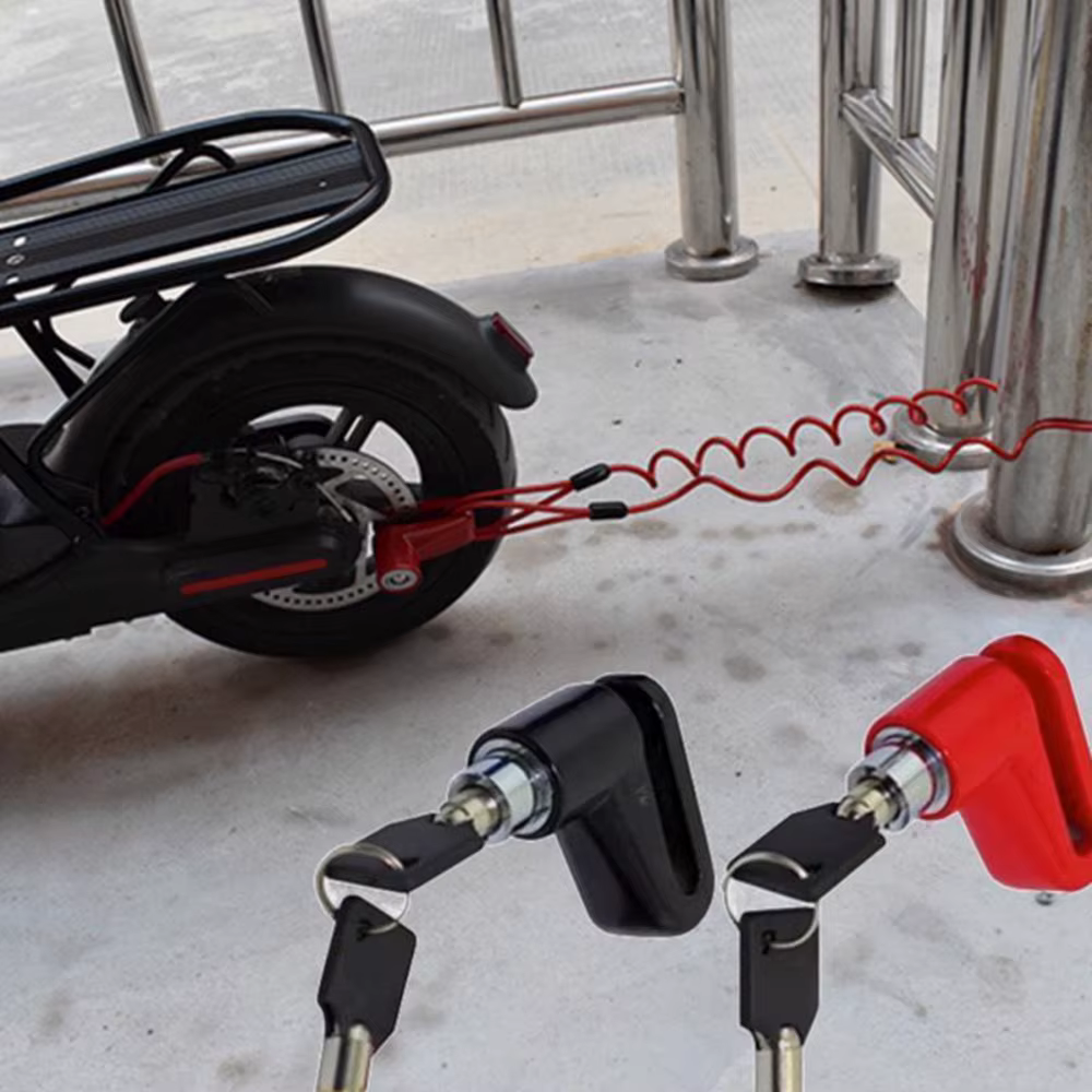 Remplacement antivol de casier de roue de freins à disque de serrure de fil d'acier pour le Scooter électrique de Xiaomi Mijia M365