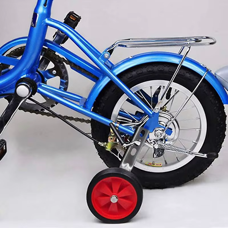 1 paire de roues d'entraînement de vélo réglables