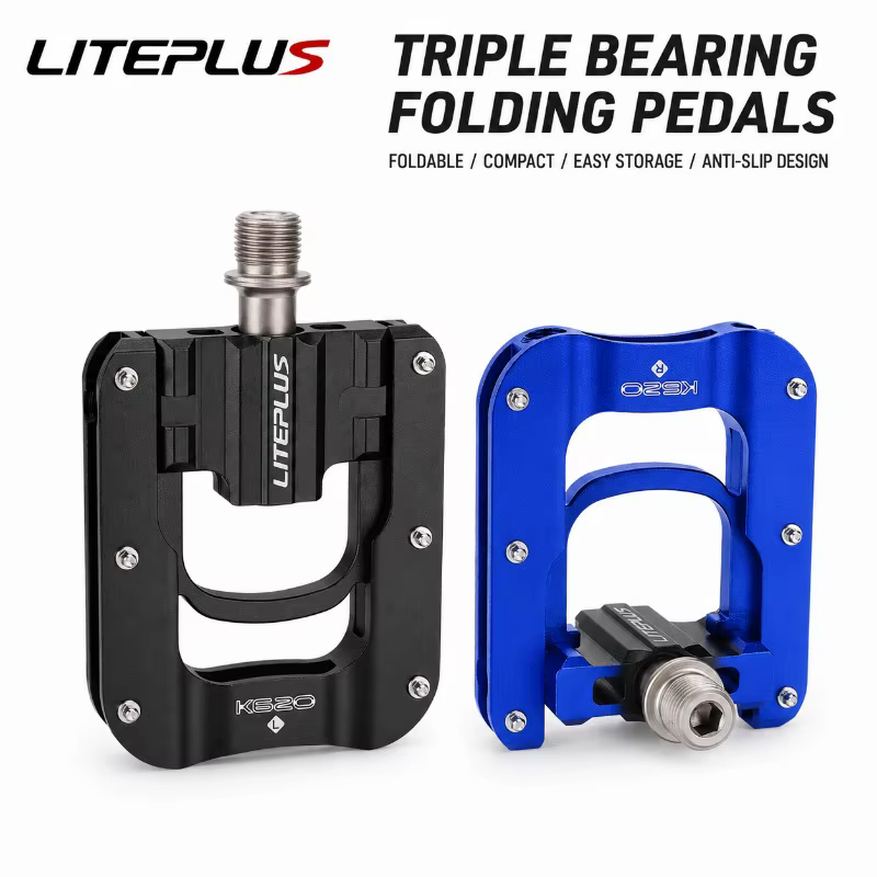 Pédales de vélo pliantes LITEPLUS à 3 roulements