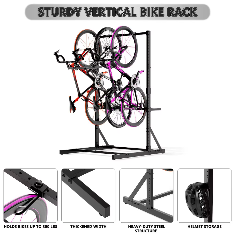 Support de vélo autoportant pour vélos