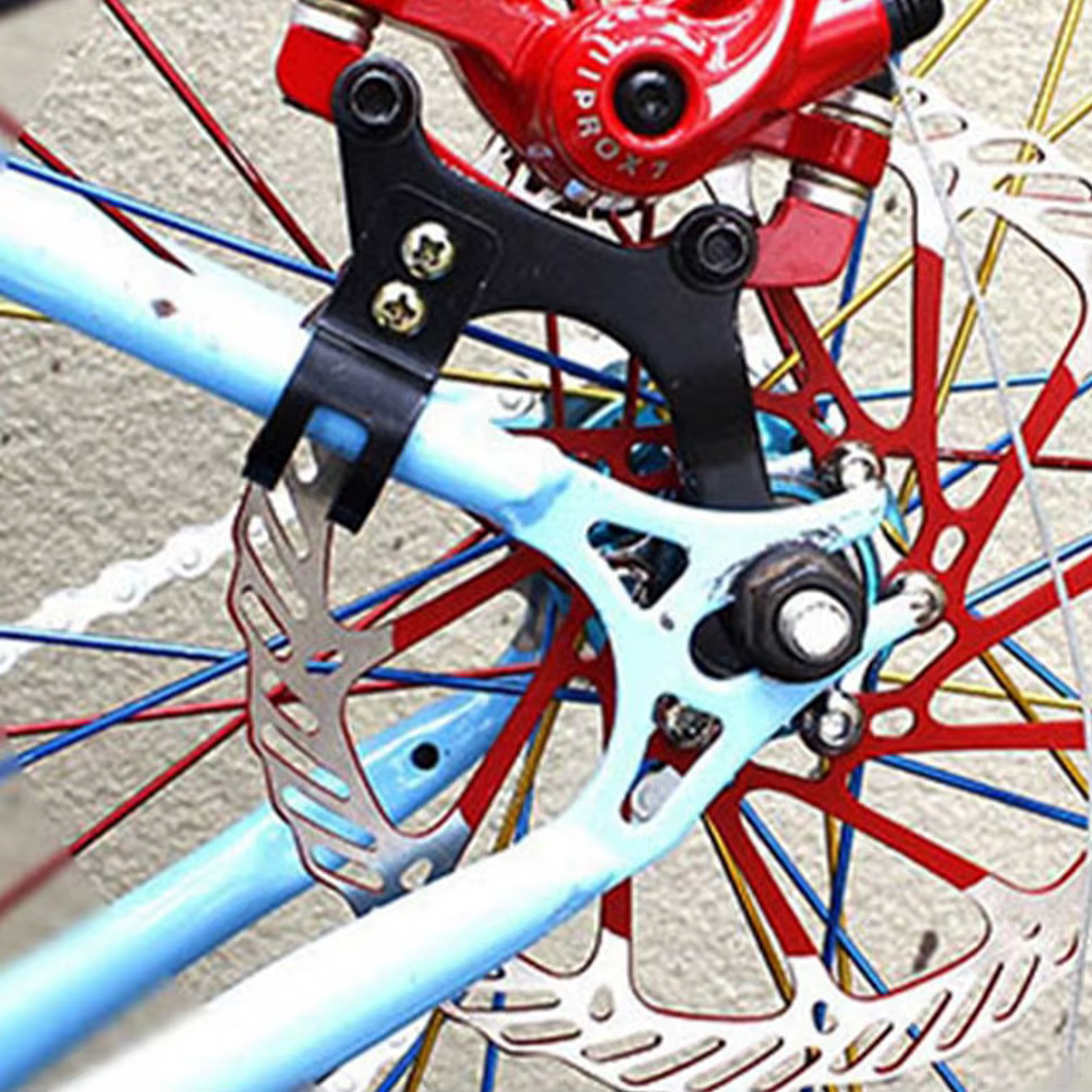 2 adaptateurs de support de frein à disque de vélo réglables pour la conversion de cadre