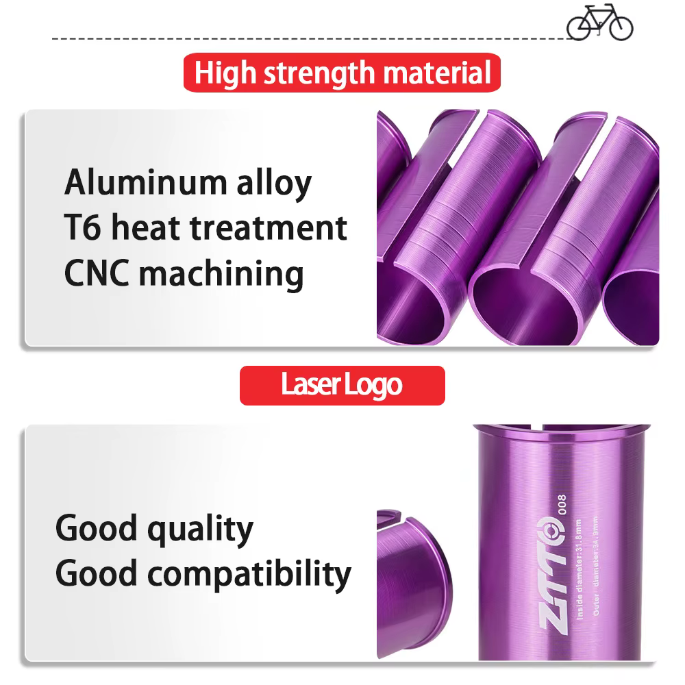 ZTTO – adaptateur de taille de tige de selle de vélo